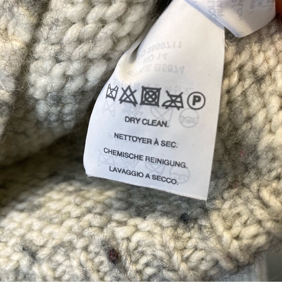 J. Crew Merino Blend Striped Sweater Grey & White Preppy Mohair Wool Pullover XS - Picture 6 of 7